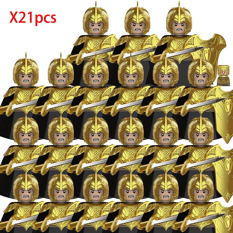 Lord of the Rings Elfos Orcs Exército Anões Rohan Mini Bonecos de Ação Blocos de Montar Brinquedos para Crianças Presente de Aniversário