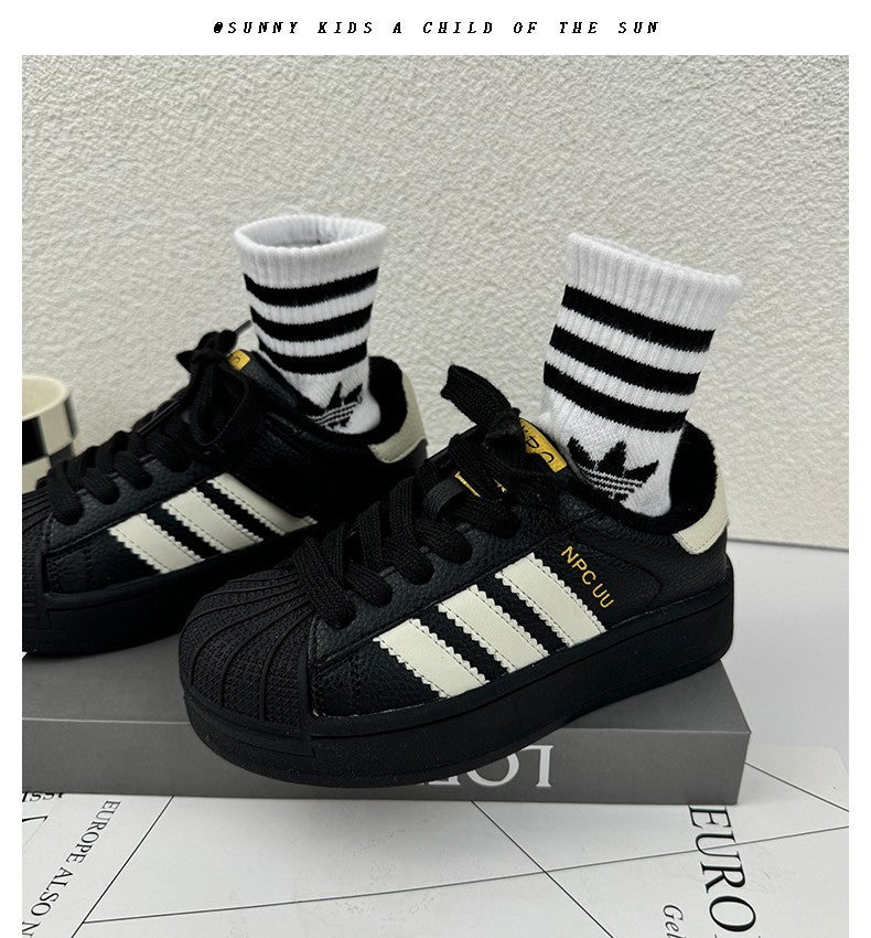 2025 Spring New Korean Style Sports Training Shoes for Kids Boys and Girls Breathable Sneakers