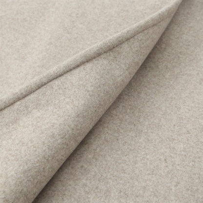 PB&ZA2024 Winter New Women's Fashion Simple Loose Warm Collar Soft Long Double breasted Woolen Coat Coat