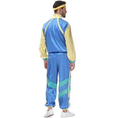 Halloween Couples Hippie Costumes for Women Male Vintage 70s 80s Rock Disco Cosplay Outfits Hip Hop Disco Hippie Costume