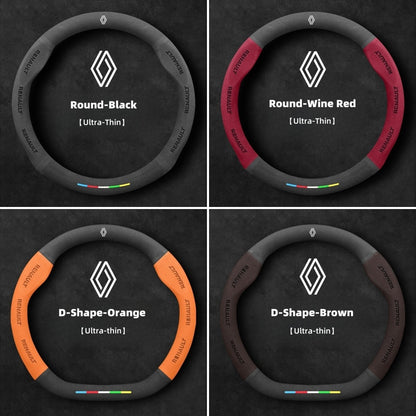 Suede Car Steering Wheel Cover For Renault Scenic Clio Laguna 2 3 4 5 Kangoo Fluence Megane Trafic Talisman Twingo Kaptur Duster