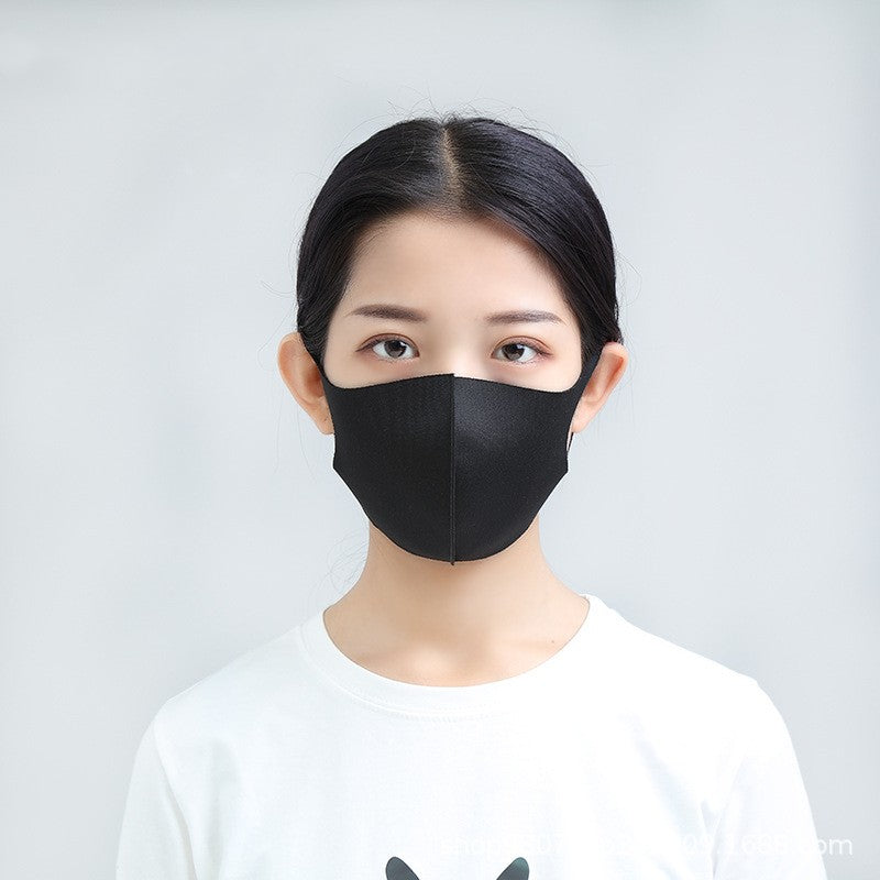 5pcs Ice Silk Mask Spring And Summer Dustproof Washable Reusable Face Mask Unisex Adult/child Mask Outdoor Travel Protection