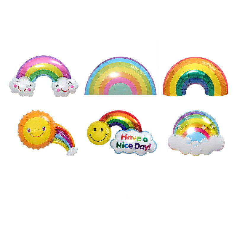 Sunglasses Sun Rainbow Cloud Shape Aluminum Film Balloon Birthday Party Banquet Children's Toy Baby Shower Decoration
