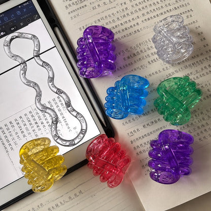 Rotating Twisting Fidget Toys Deformable Rope Educational Tangle Rope Stress Relief Sensory Toy Thinking Training Gifts ?? ????