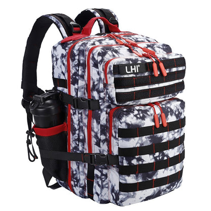 LHI Mochila Tática 45L/35L/25L para Homens e Mulheres, À Prova D'Água, Bolsa de Ginástica para Atletas, Mochila de Viagem para Caminhada ao Ar Livre com Porta-Garrafas