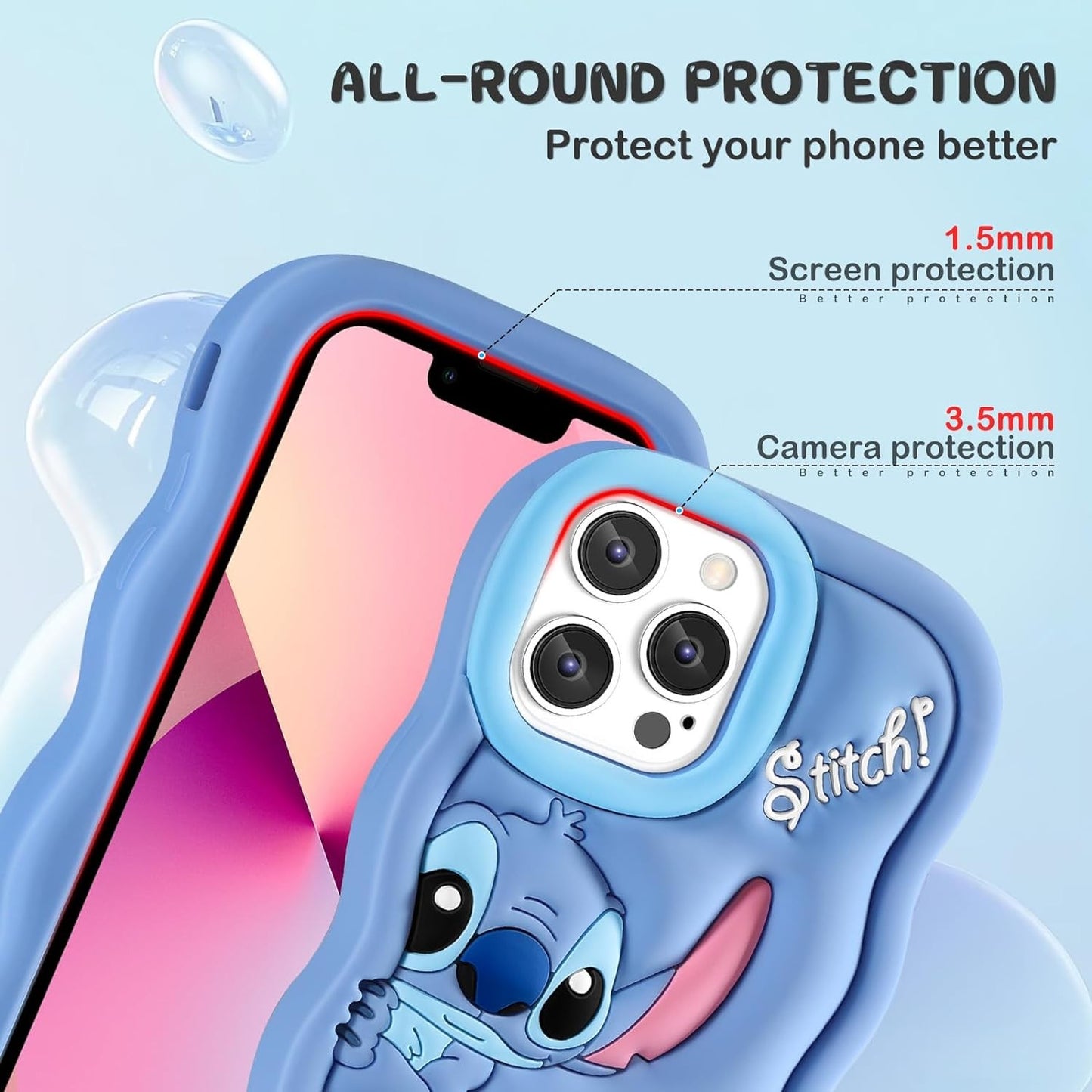 Capa de Silicone Macia com Ponto de Onda para iPhone 16 15 14 13 12 11 Pro Plus mini Max Xs XR 6 7 8 SE