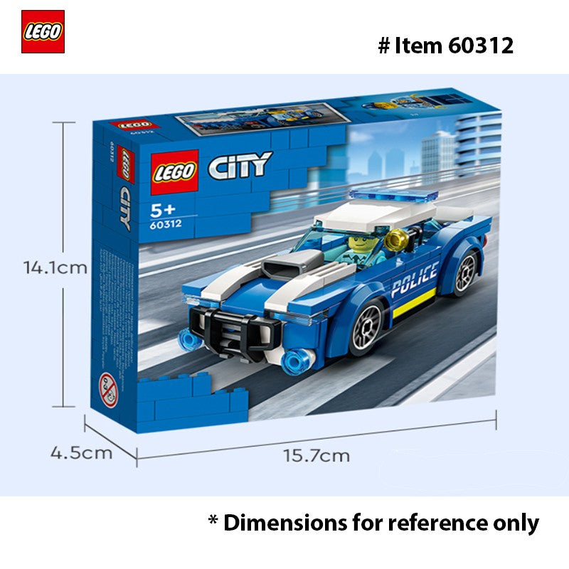 LEGO 60312 City Carro de Polícia para Crianças a Partir de 5 Anos com Minifigura de Policial, Pequena Ideia de Presente, Conjunto de Construção de Perseguição de Carros