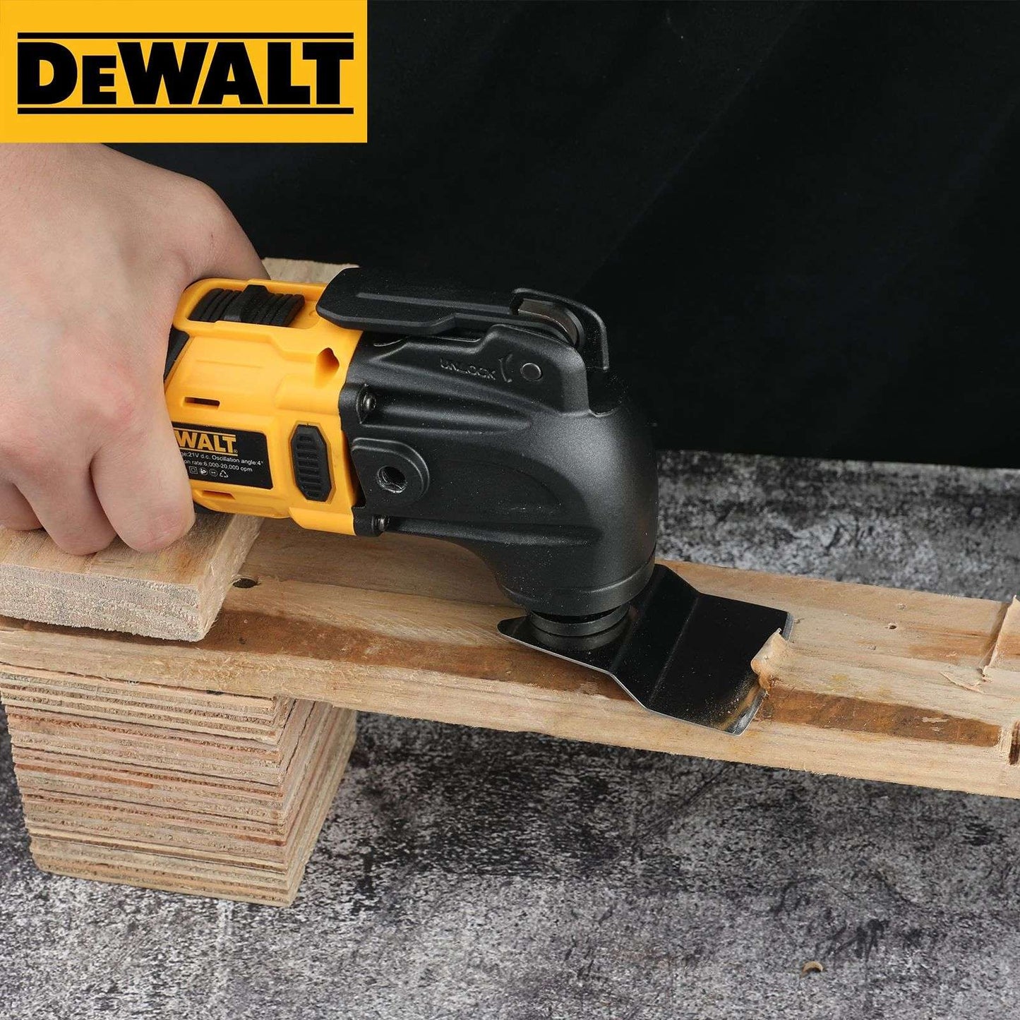 Ferramenta Multifuncional Oscilante DeWalt Fast Release Sem Escova Ferramenta Elétrica de Retificação, Lixador Elétrico, Ferramenta Compatível com Bateria 20V