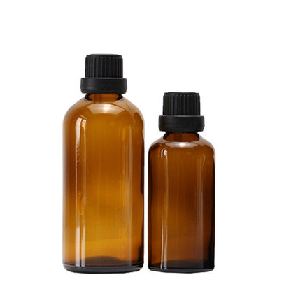 5/10PCS 100ML  Amber Brown Drop Bottle Massage Oil Pipette Glass Aromatherapy Liquid for Essential Basic  Bottles Refillable