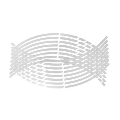 1 Conjunto com 5 Cores Faixas de Estilização de Carro Adesivos Refletivos para Rodas de Motocross Moto e Decalques Fita Refletiva para Aro de 17/18 Polegadas