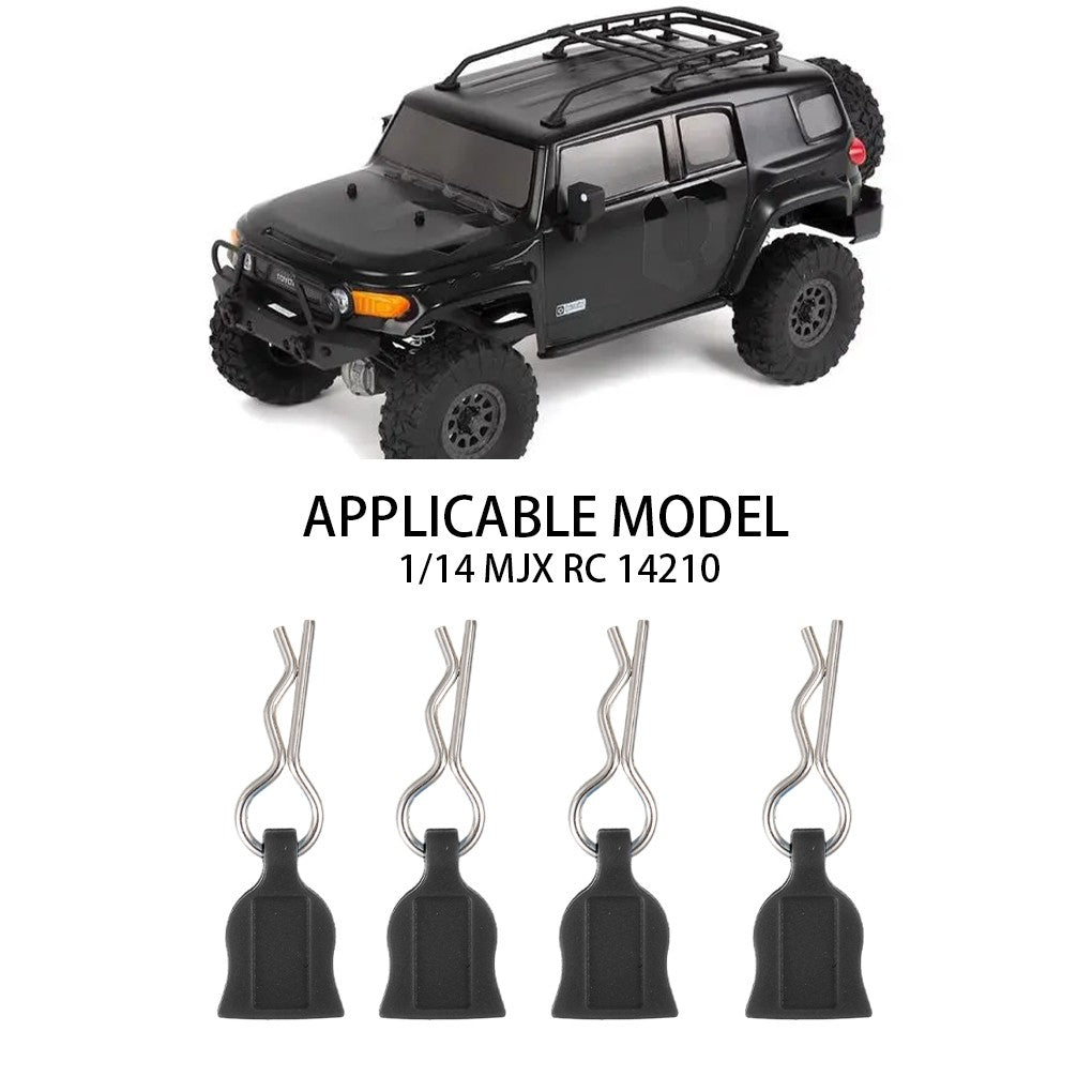 4/12pcs Metal R-type Car Shell Body Fixed Clips Pin with Tab for Axial SCX10 TRX-4 MJX Hyper Go 1/10 1/14 1/8 RC Car Parts