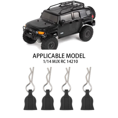 4/12pcs Metal R-type Car Shell Body Fixed Clips Pin with Tab for Axial SCX10 TRX-4 MJX Hyper Go 1/10 1/14 1/8 RC Car Parts
