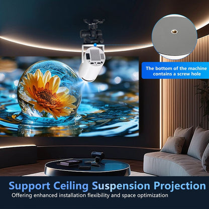 Projetor Magcubic HY300 Pro 4K 260ANSI Android 11 Portátil Dual WiFi6 BT5.0 Cinema ao Ar Livre Home Theater Suporta 720P