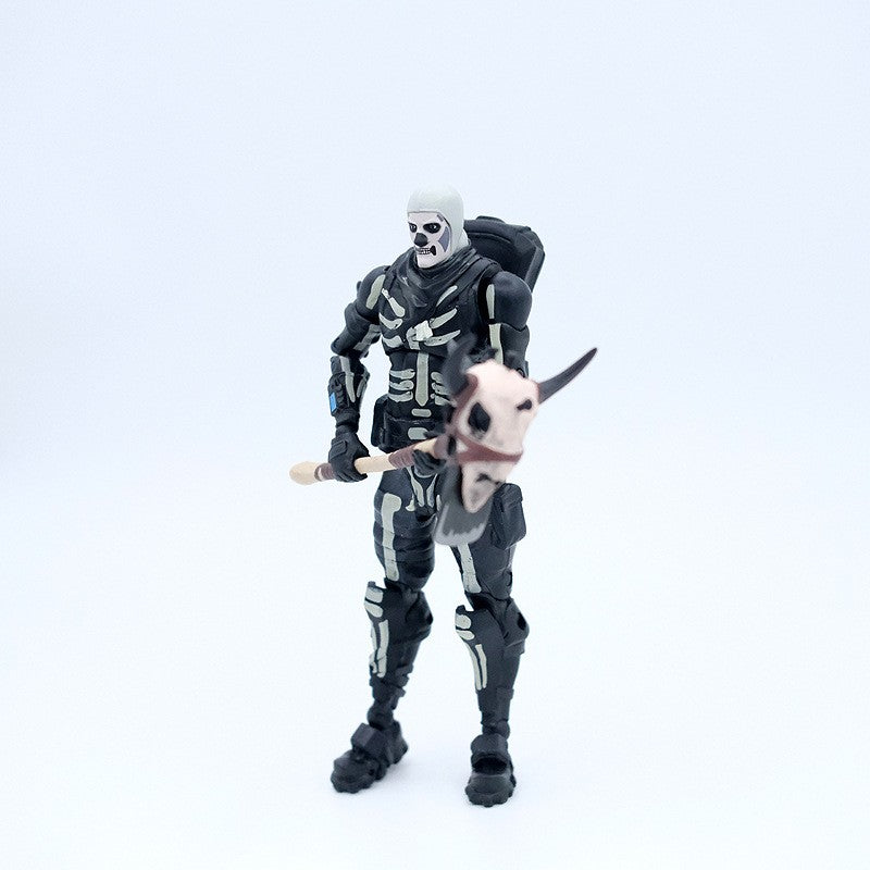 Fortnite Raptor Cavaleiro Negro Soldado Caveira Líder do Esquadrão Abraço Boneco de Ação Decoração de Quarto Brinquedos Presente para Crianças