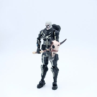 Fortnite Raptor Cavaleiro Negro Soldado Caveira Líder do Esquadrão Abraço Boneco de Ação Decoração de Quarto Brinquedos Presente para Crianças