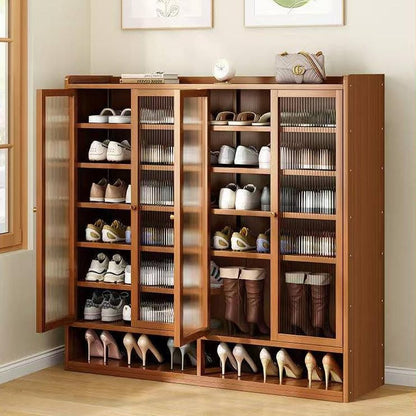 7-Tier Shoe Cabinet with Doors, 36-40 Pairs Large Shoe Storage Cabinet, Freestanding Shoe Rack for Entryway, Hallway, Bedroom,