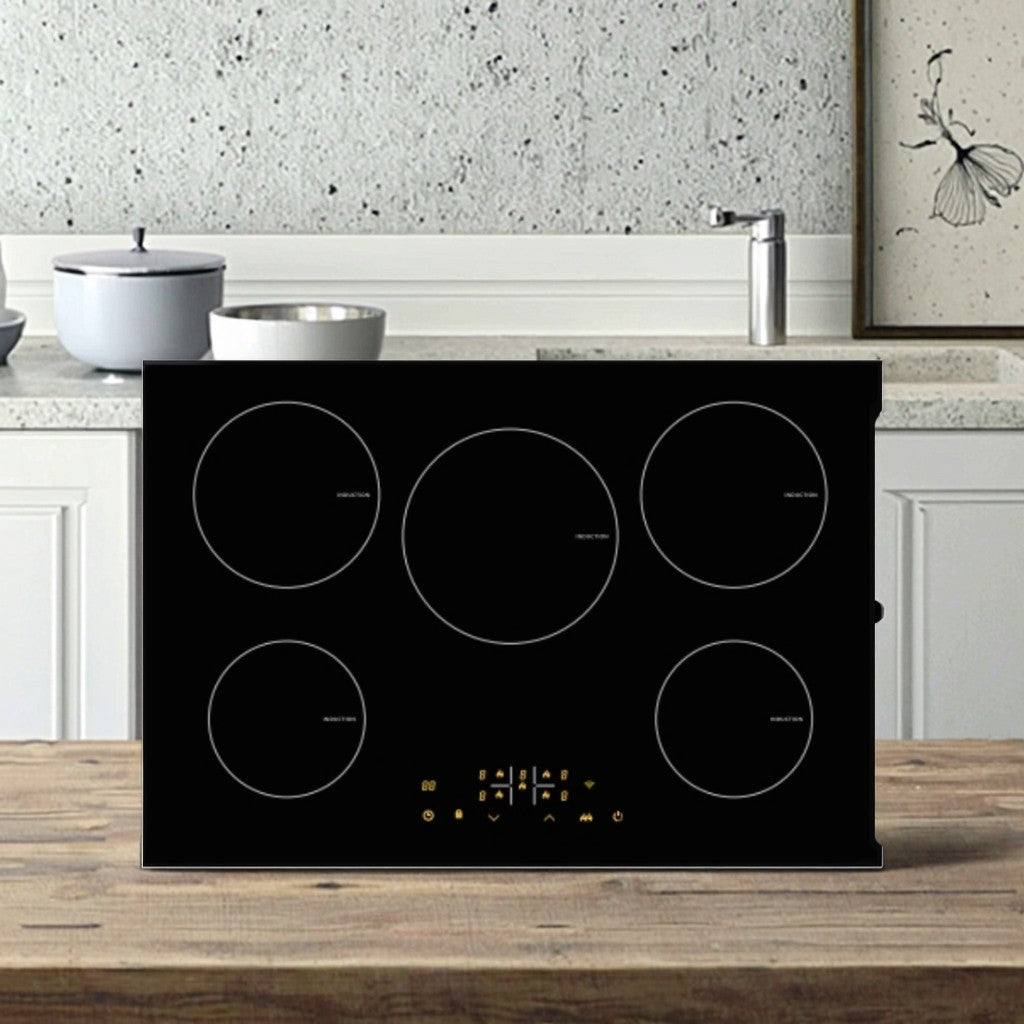 ALK Wholesale Portable 5-Burner Induction Cooker Smart China Built-In Waterproof Glass Housing for Household Use Electric Power