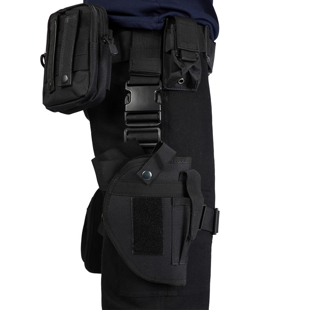 Carnival Game Leon Kennedy Costume RE Accessories Utility Belt With Bags Hero  Cosplay T-Shirt Officer Armpit Holster Halloween