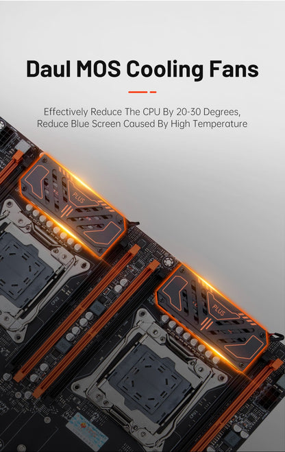 HUANANZHI X99 F8D PLUS LGA 2011-3 XEON X99 Motherboard support Intel Dual CPU E5 2640 2666 2670 2696 V3 V4 DDR4 RECC NVME NGFF