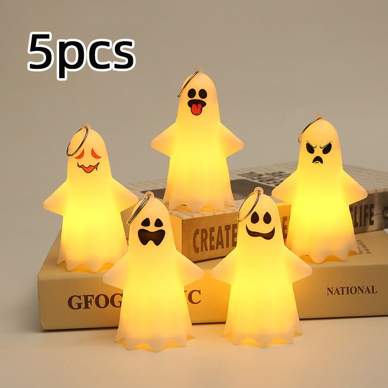 Halloween LED Pumpkin Lamp Ornaments Horror Atmosphere Kids Toy 2026 Halloween Party Home Decor Decoration Supplies