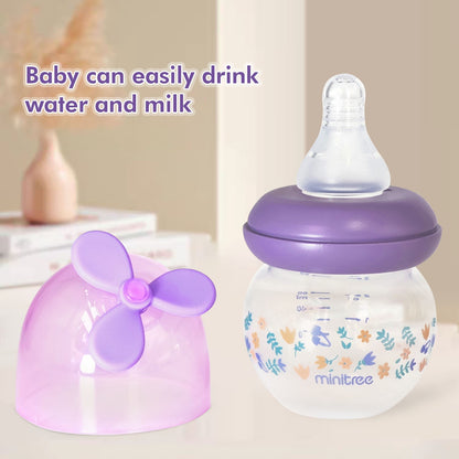 60ML mini baby bottle with windmill design, made of PP material