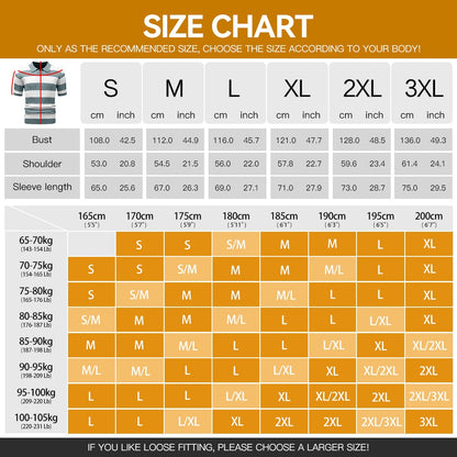 Men's Polo Short Sleeve Retro Knit Lapel Striped Short Sleeve Fashion Popular Knitwear Casual Breathable Top US Size