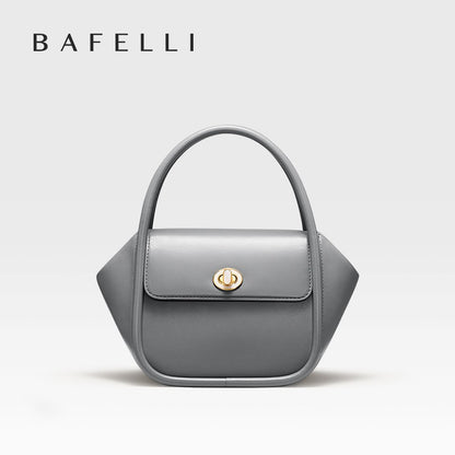BAFELLI NEW 2025 WOMEN'S HANDBAG WINTER WOOL FASHION BENTO EVENING LEATHER ORIGINAL STYLE LUXURY BRAND PURSE SHOULDER CASUAL