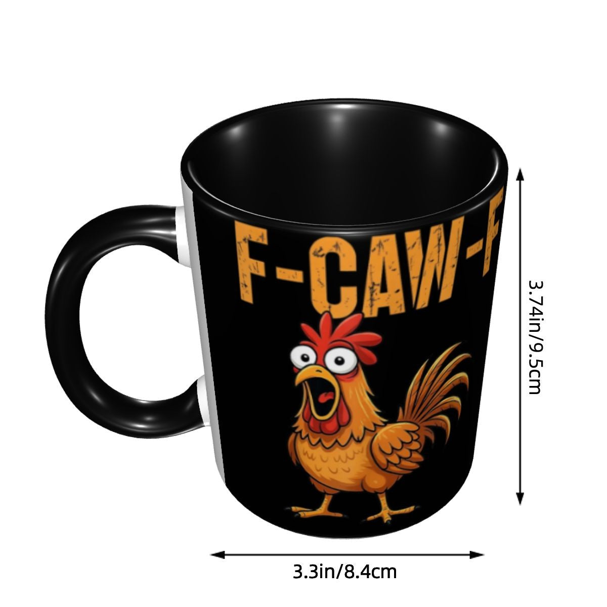 Funny F-Caw-F Chicken FCAWF Mug Fun Tea Cup Gift For Women Men