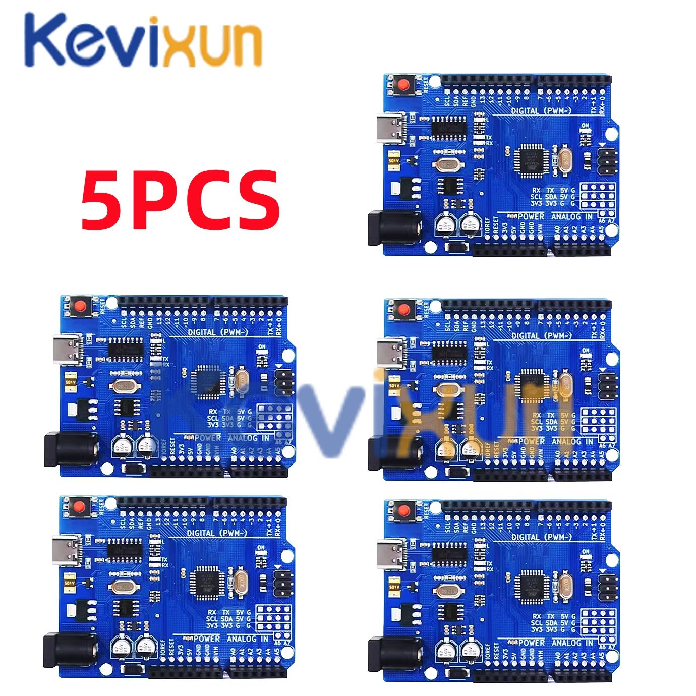 1-10PCS UNO R3 CH340G MEGA328P Chip para Arduino UNO R3 + CABO USB/TIPO-C Placa de Desenvolvimento ATMEGA328P-AU 16Mhz