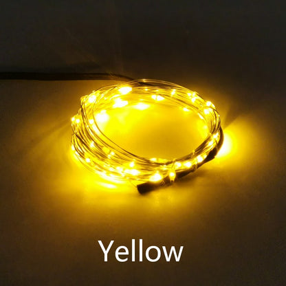 IP65 LED Copper Wire Fairy Lights DC 12V Powered Flexible String 5M 50Lamp 10M 100Lamps for Indoor Outdoor Party Festival Decor