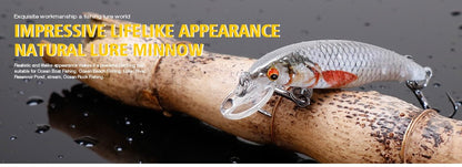 VTAVTA 2g/6g/12g Mini Minnow Wobblers Floating Fishing Lures Minnow Crankbait Artificial Hard Swimbait Fish Lure Pike Wobblers