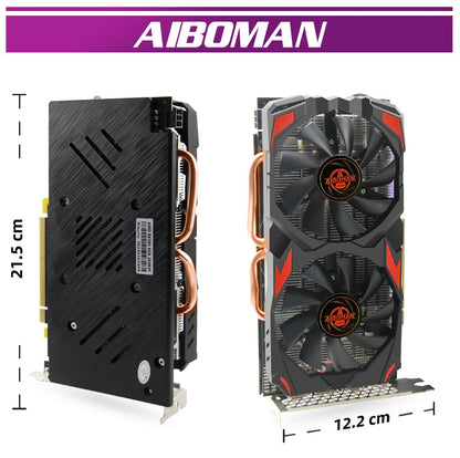 Placa de Vídeo para Jogos Radeon RX580 8G PCIE3.0x16 GDDR5 256Bit - Adequada para Acessórios de Montagem de Computador?