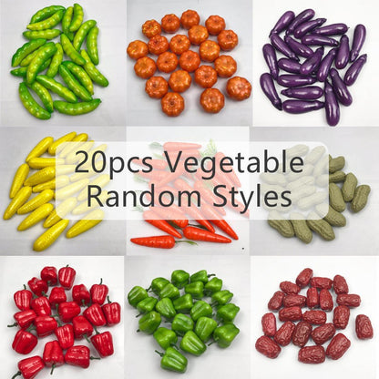 Simulated Food and Vegetables Indoor Showcase Photography Props Household Kitchen DIY Decoration Mini Micro Landscape Model TMZ