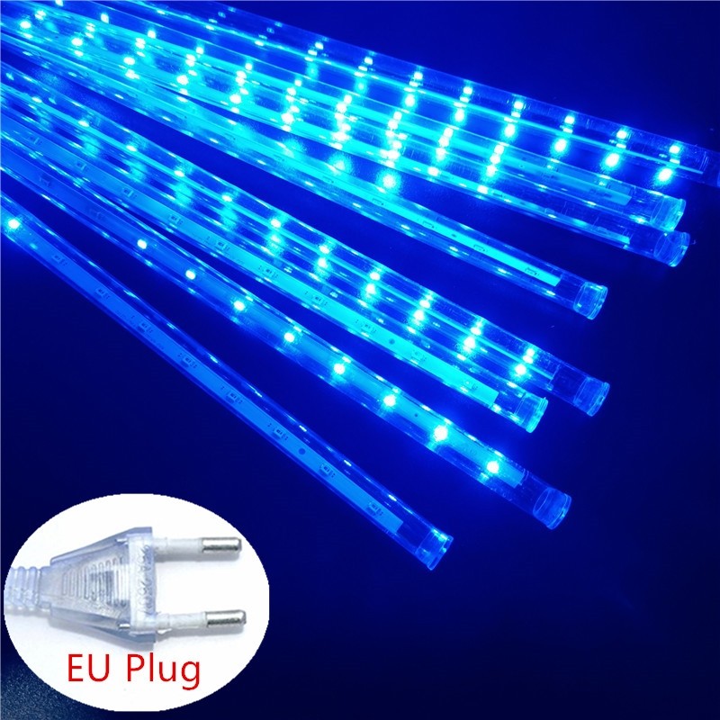 30/50CM LED Meteor Shower Rain Lights Waterproof Falling Raindrop Fairy String Light for Christmas Holiday Party Patio Decor