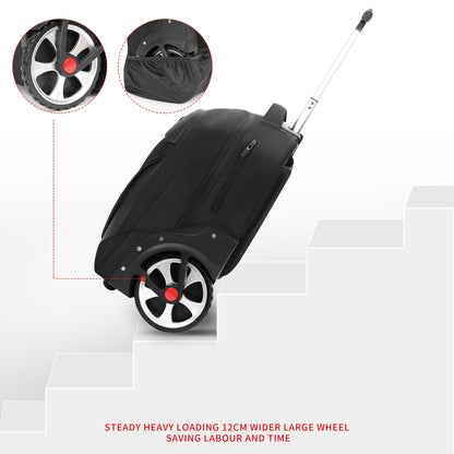Mochila de Rodinhas de 20 polegadas com Rodas, Malas de Viagem, Bolsas de Carrinho de Grande Capacidade, Mochila Multiuso para Laptop de Mão