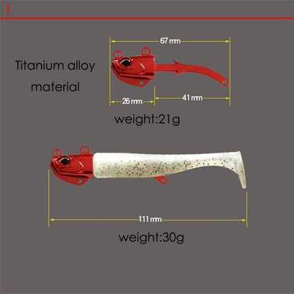 5pcs 30g/111mm Artificial Bait Lumious/Glow Mackerel Sea Bass Snapper Fishing Lure Wobblers Swimbait Jigging soft Baits