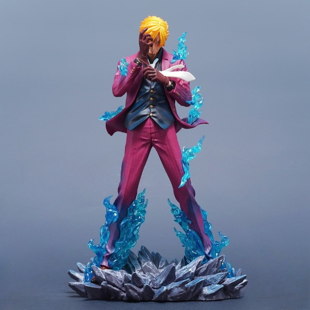 25cm/9.84in Anime ONE PIECE Figure Sanji Action Figures Pvc Statue Desktop Ornamen Collection Model Toys Gifts
