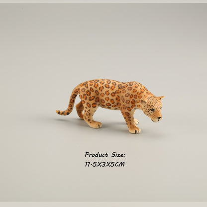 Brinquedos de Figuras de Animais Selvagens Leão Tigre Leopardo Pantera Guepardo Brinquedos de Plástico Animais da Selva Bonecos de Ação Presentes para Crianças