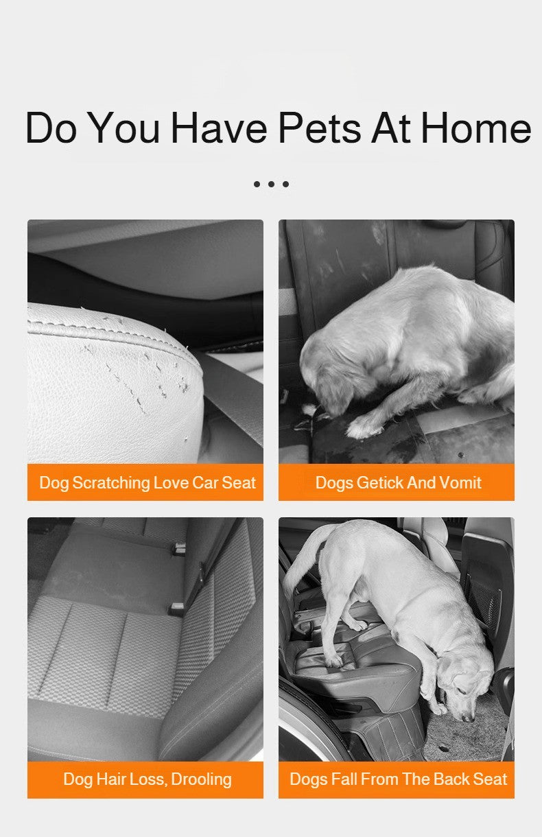 Capa de Carro Removível de Inverno Extensão Traseira Almofada para Cães Impermeável à Prova de Arranhões Antiderrapante Rede Almofada de Assento Traseiro para Pet