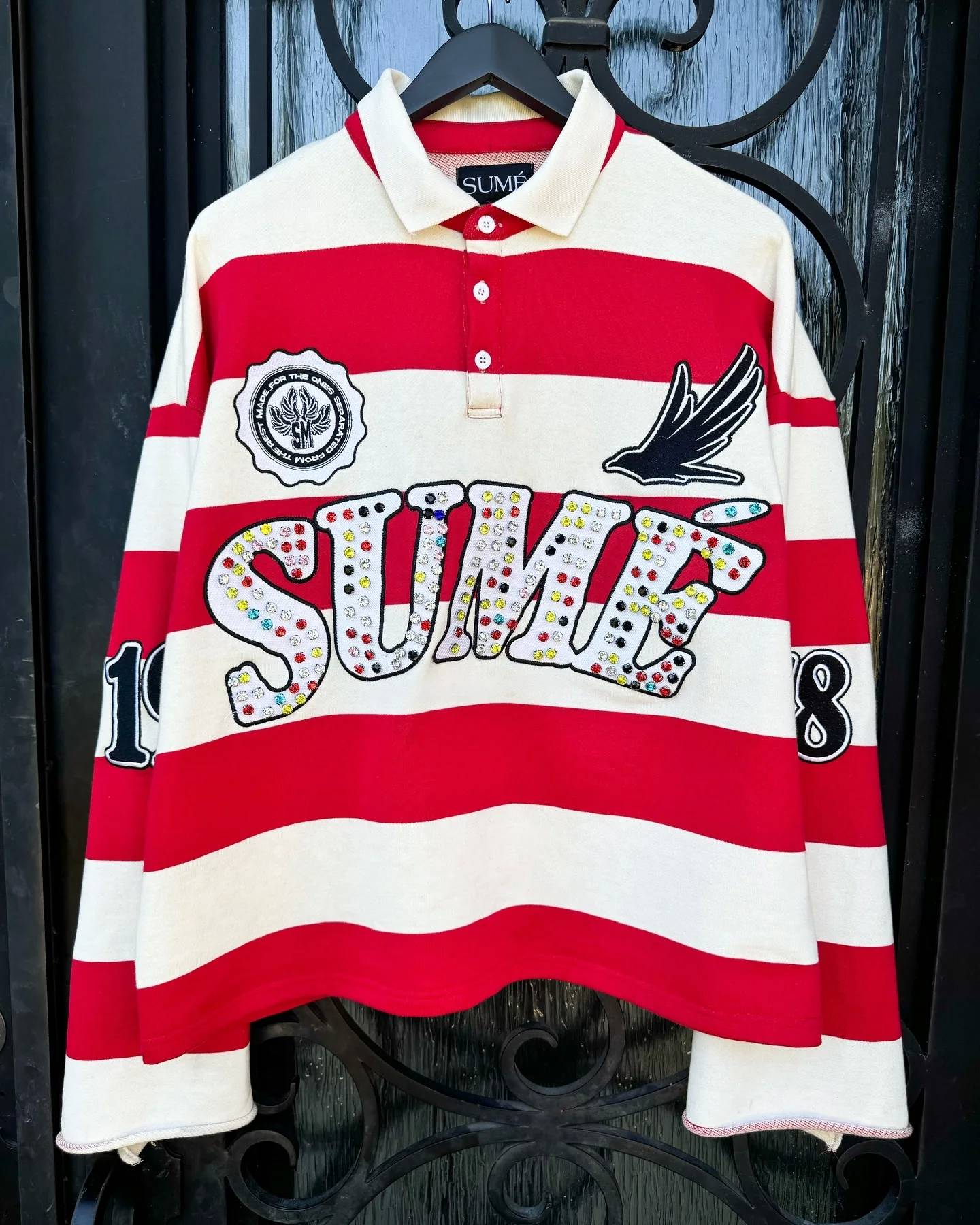 Hip Hop Stripe Pretty Girls Shirt America Harajuku Fashion Letter Print Polo Shirts Y2k Retro Men Women Long Sleeved T Shirt