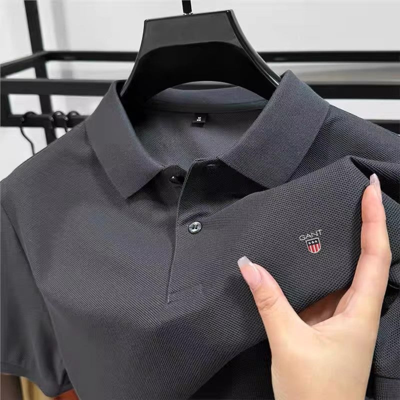 High-end 100% Cotton Short Sleeve Polo Shirt Men's Summer Luxury Brand Breathable Paul T-shirt Exquisite Embroidery Casual Top