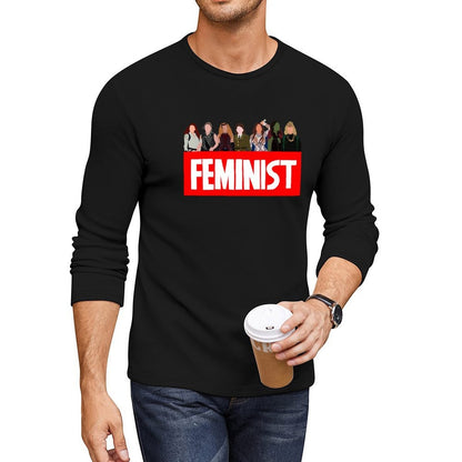 Feminist marvelous ladies (updated) Long T-Shirt graphic t shirt custom t shirt anime plain t-shirt t shirts for men pack