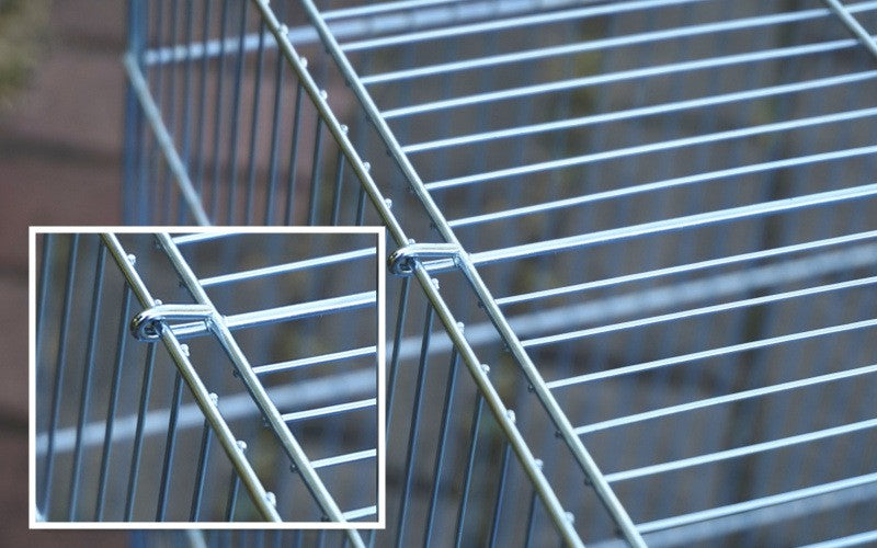 Tela de arame soldado galvanizado de 1 metro (40 polegadas) de largura com furos de 10x100mm, para gaiola de criação doméstica de pássaros, pombos, coelhos, papagaios, codornas e galinhas