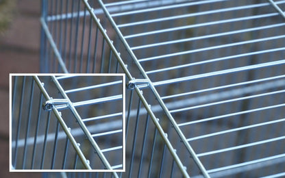 Tela de arame soldado galvanizado de 1 metro (40 polegadas) de largura com furos de 10x100mm, para gaiola de criação doméstica de pássaros, pombos, coelhos, papagaios, codornas e galinhas