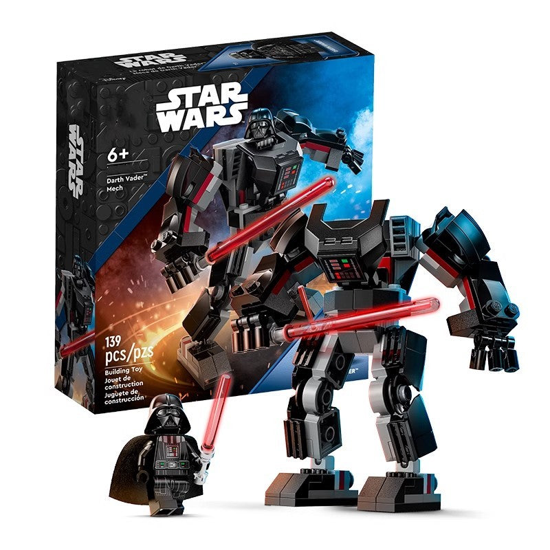 Hasbro Star Wars 75368 Darth Vader Mech Mannequin Building Kit with Openable Mech Collectible Toys
