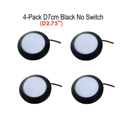 Tokili 12V/24V Dual Volt Ultra-Thin LED Puck Lights, Interior RV Marine Overhead Light, for Camper Cabin, Boat & Trailer Ceiling