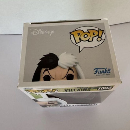 Boneca de Ação Funko Pop Vilão da Disney Modelo Cruella De Vil Escultura em Vinil Bonecas Edição Limitada Coleção Presente Comemorativo