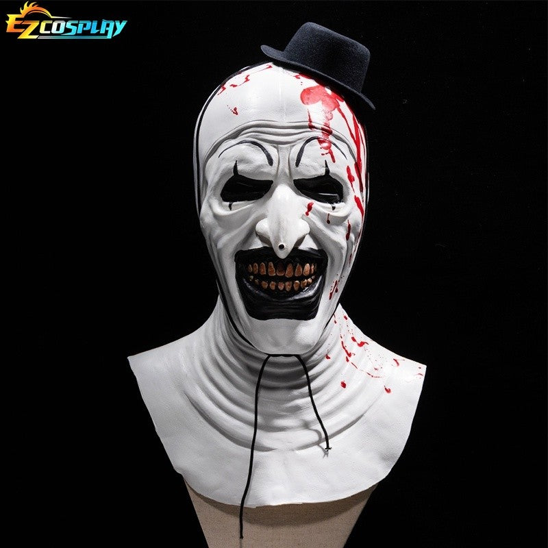 Terrifier Clown Mask Scary Joker Killer Bloody Halloween Masks Horror Cosplay Costume Props for Adults