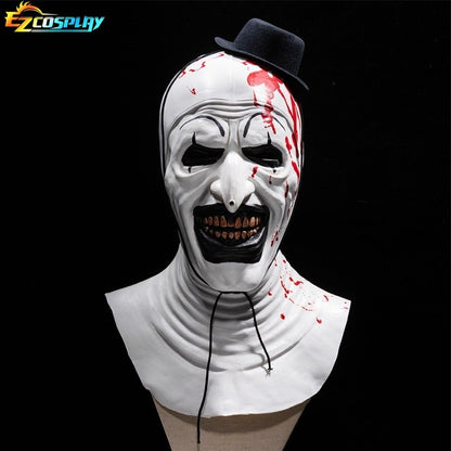 Terrifier Clown Mask Scary Joker Killer Bloody Halloween Masks Horror Cosplay Costume Props for Adults