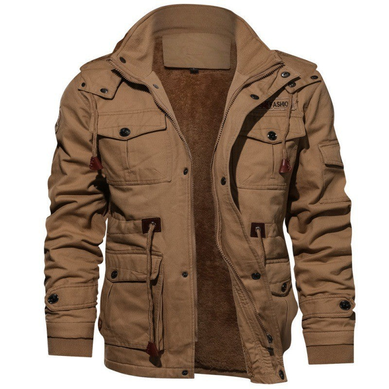 Men Winter Military Jackets Coats Multi-pocket Casual Cargo Jackets High Quality Male Cotton Winter Coats Warm Parkas Size 6XL